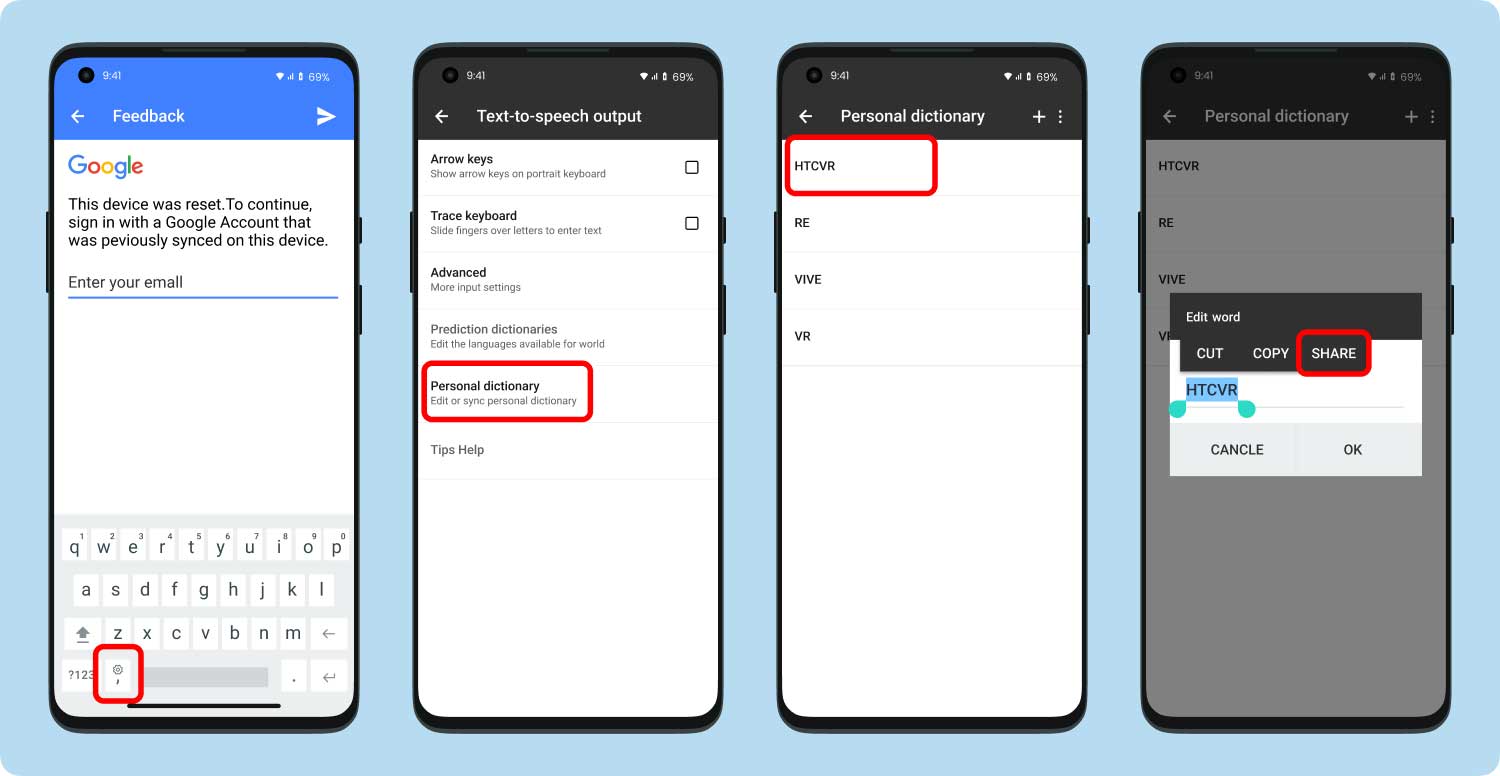 change google account on android without reset