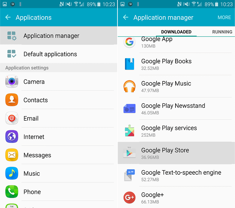 Limpar dados do Google Play