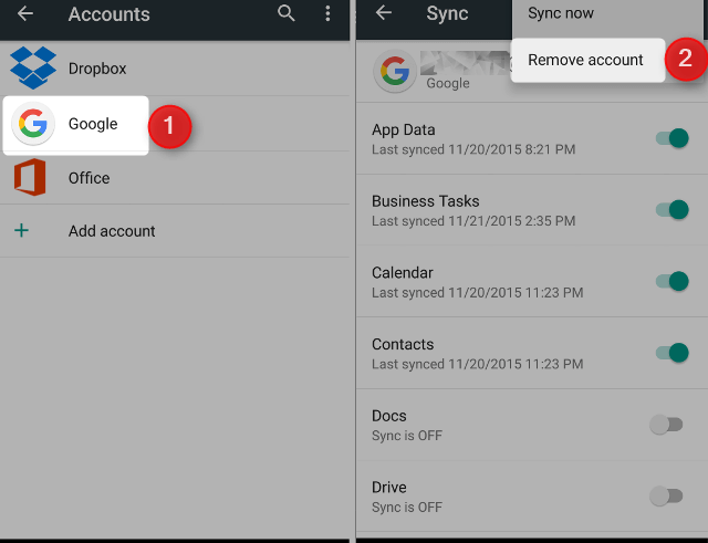 Fix Google Play Error 927 Remove Account