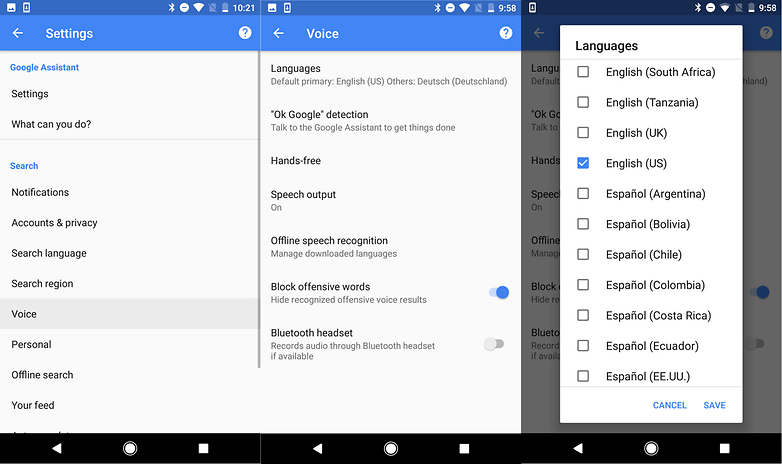 Fix Ok Google Language Setting