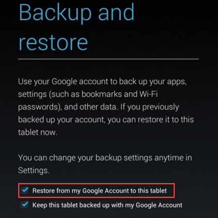 Restaurar o histórico de chamadas do Google Nexus com backup