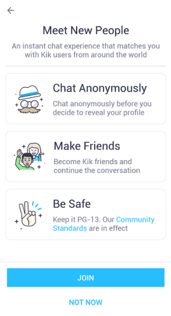 Meet New People Feature on Kik