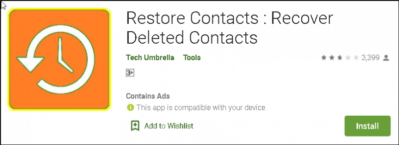 Restore Contacts To Recover Deleted Contacts