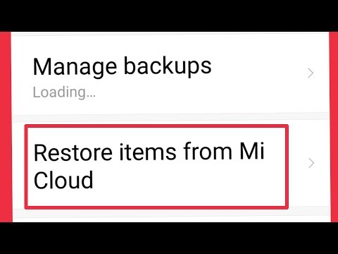 Återställ raderade filer från Redmi Note 7/7 Pro från Mi Cloud(2)