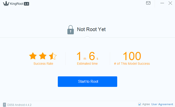 Kingroot 루트 시작