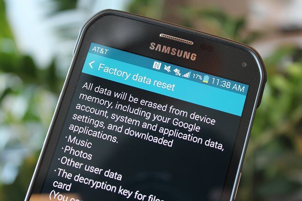 Bypass Android Lock Screen by Factory Reset