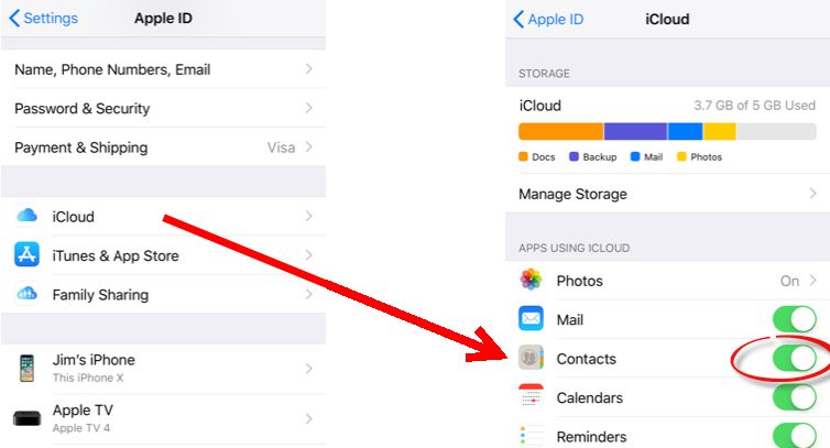 Transfer iPhone Contacts to Computer from iCloud.com
