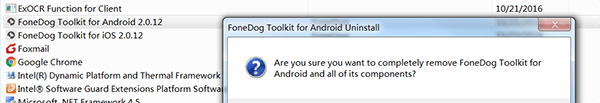 Android Uninstall