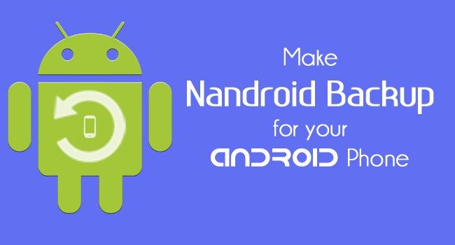 Faça backup do dispositivo Android para o PC Nandroid Backup