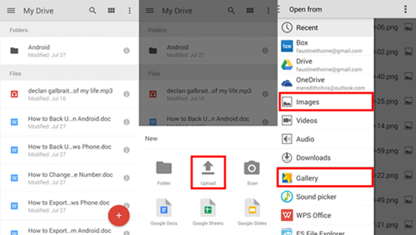 Copia de seguridad de fotos a Google Drive