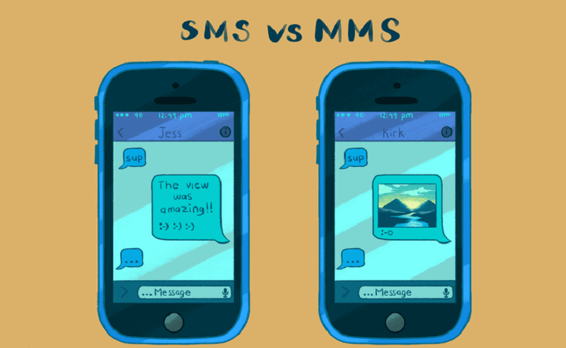 무슨 SMS 대 Mms