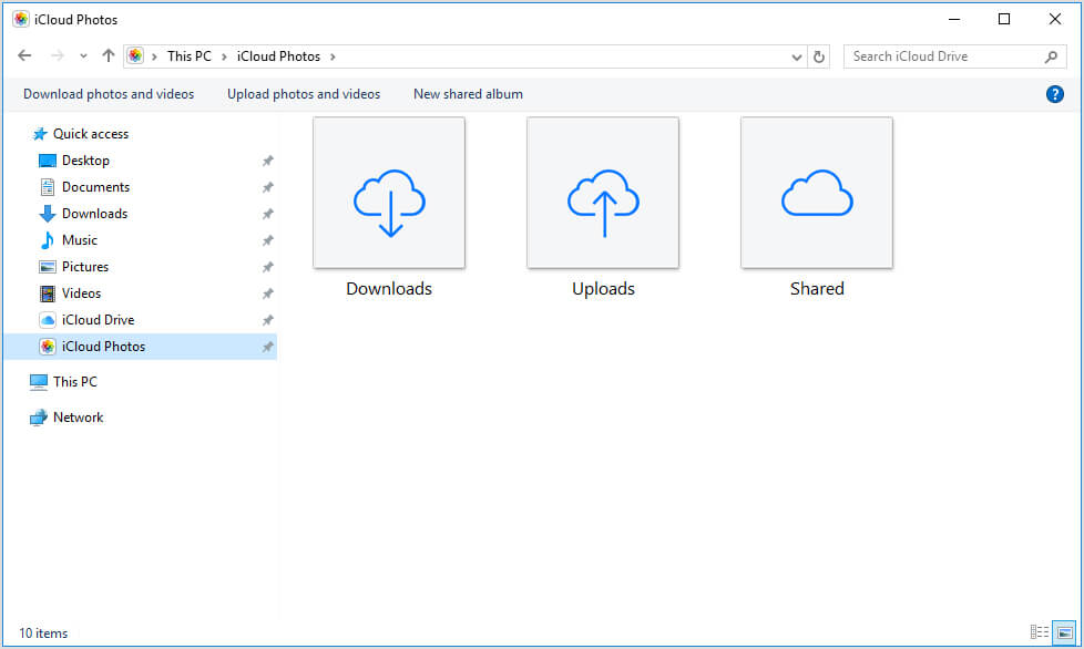 Access iPhone Files on Windows 10 iCloud