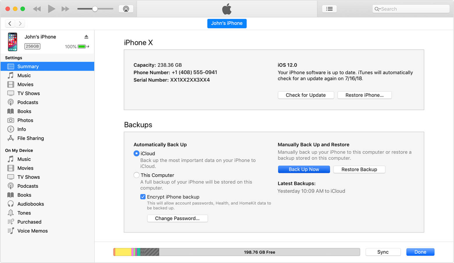 Access iPhone Files on Windows 10 iTunes