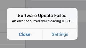 Apps Update Error
