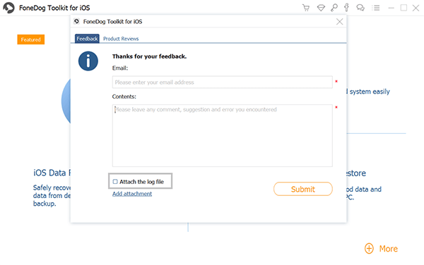 Fonedog Ios Data Recover Log File Attach