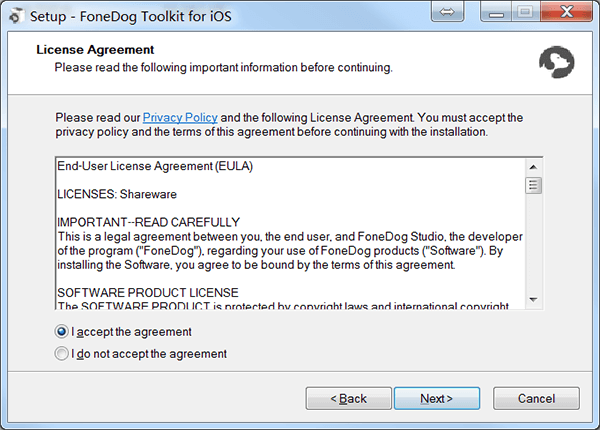 Fonedog Ios Toolkit Install Agree