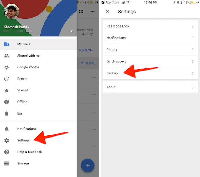 How to backup google contacts to iphone without