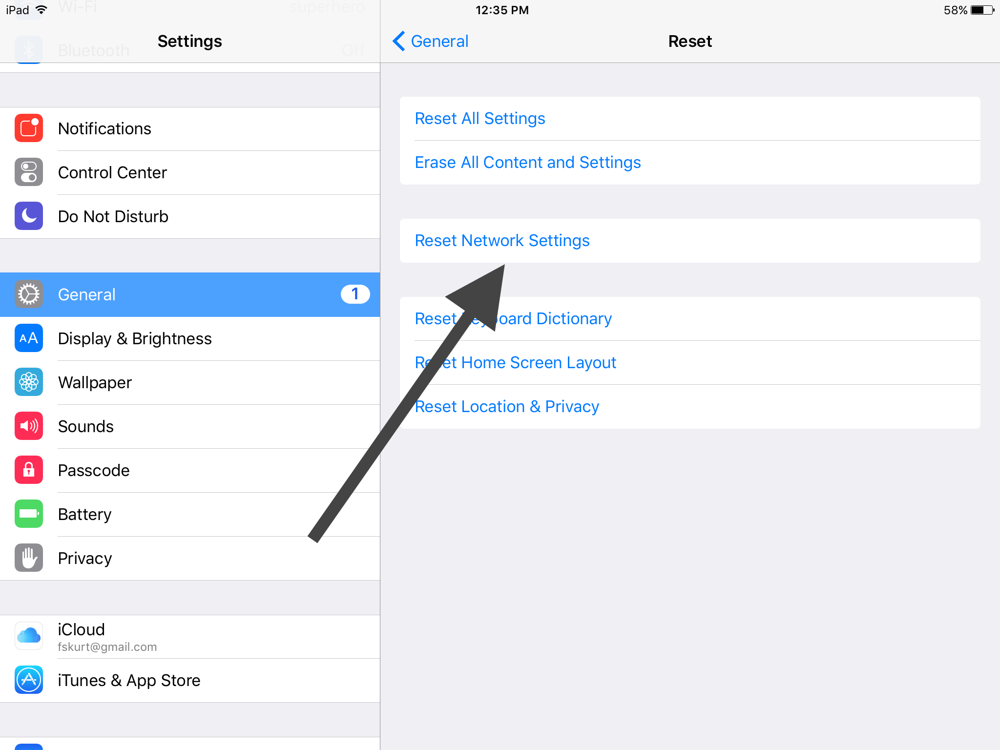 Resetting Network Settings to Fix Phone Won't Stay Connected to Wi-Fi