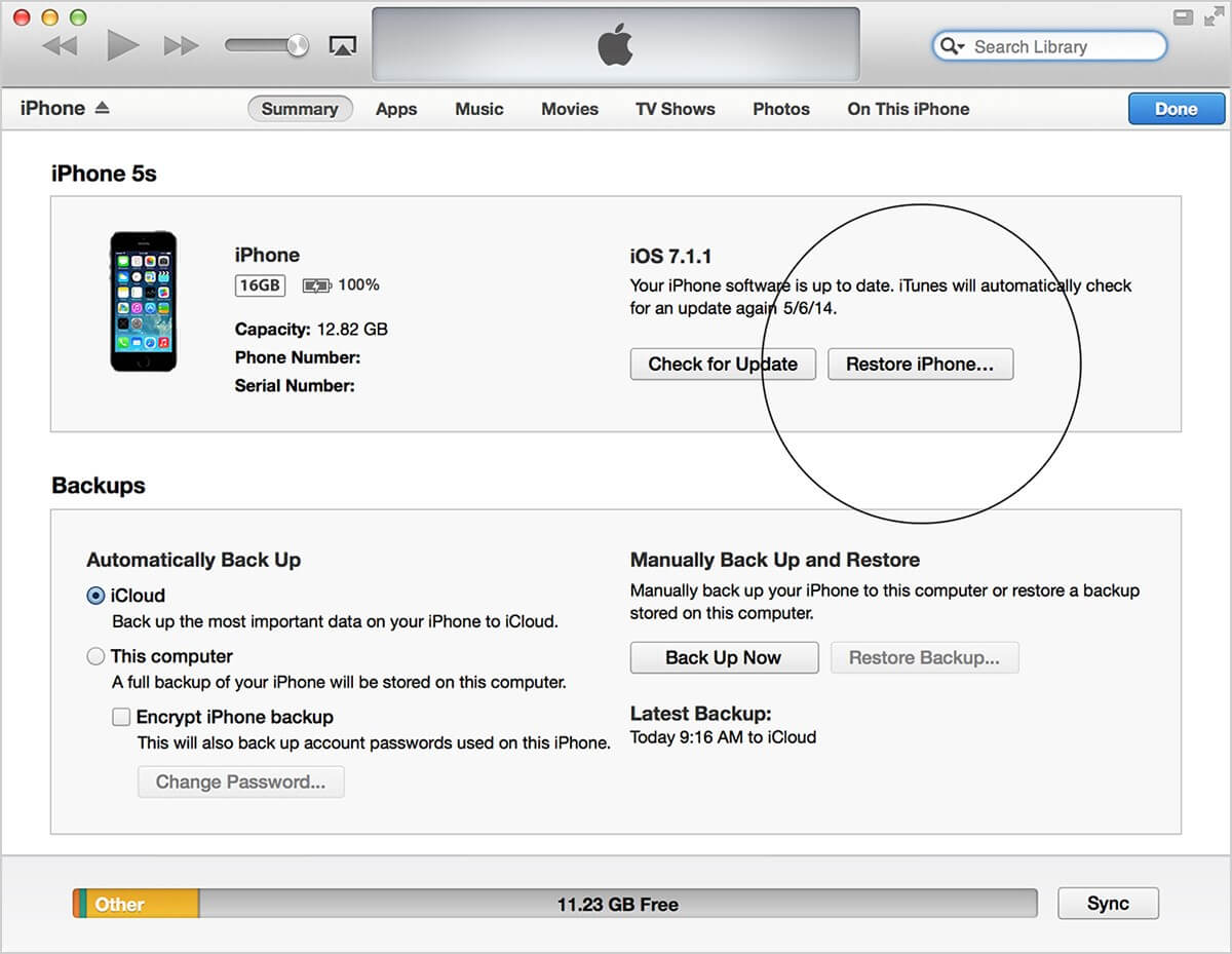 Comment Sauvegarder Et Restaurer L Iphone Via Itunes