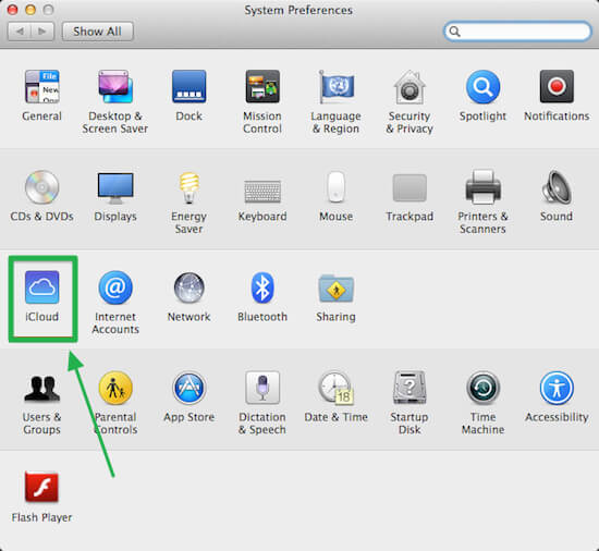 select icloud icon