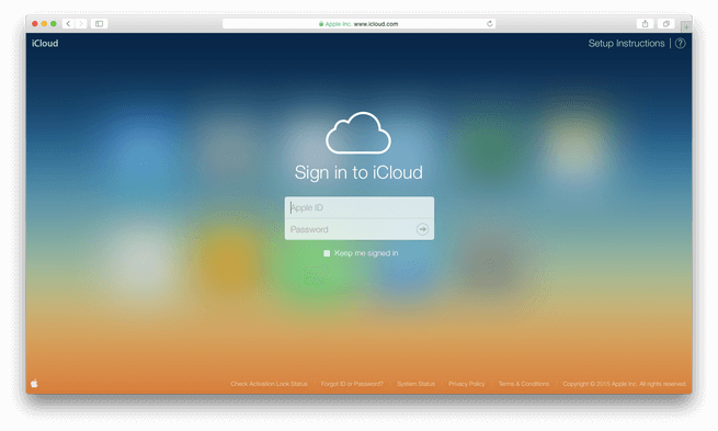 登录Icloud