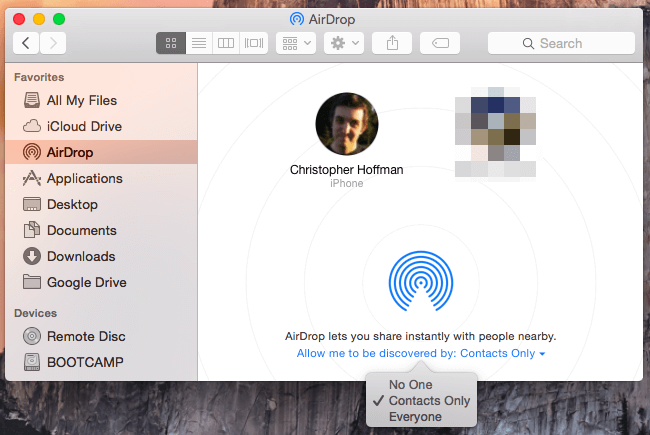 Transfiere las fotos del iPhone con AirDrop