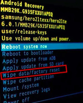 Factory Reset to Fix Red Triangle Dead Android