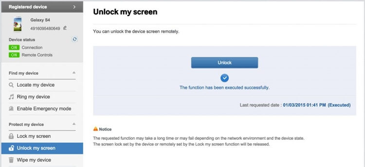 Unlock Broken Samsung Screen