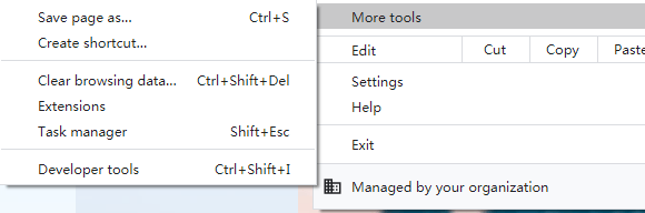 Verifique extensões e plugins