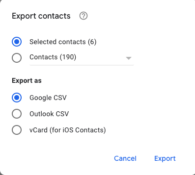 Säkerhetskopiera kontakter på iPhone genom att exportera dem till CSV