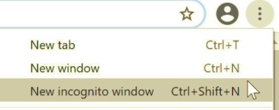 Using Incognito Mode on Chrome