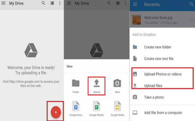 Use Google Drive to Solve Move to iOS need Wi-Fi