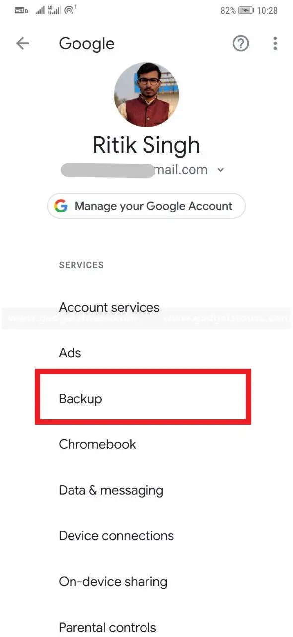 Backup do Google Drive