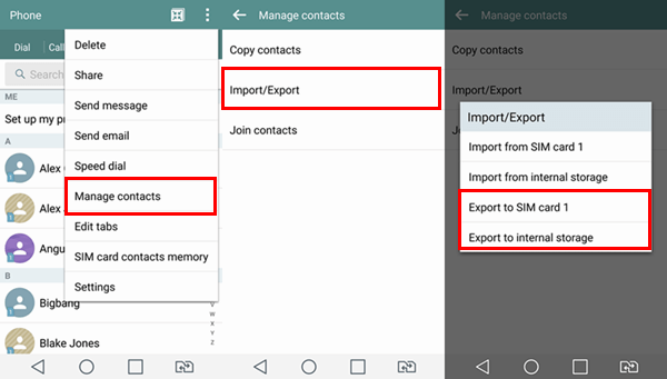 Transfer Contacts between Android Phones Using the SIM Card