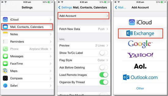 How to Export iPhone Contacts through E-mail