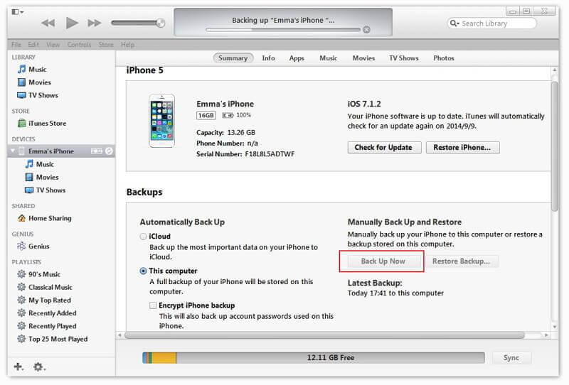 Como exportar contatos do iPhone através do iTunes