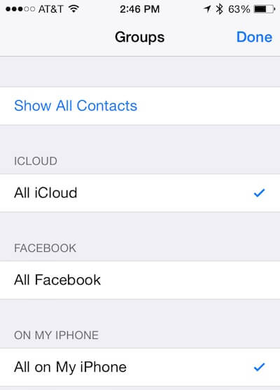 على My Iphone Contacts