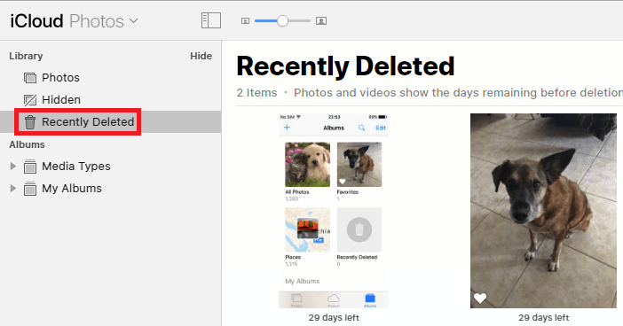 使用iCloud照片从iPhone恢复永久删除的照片