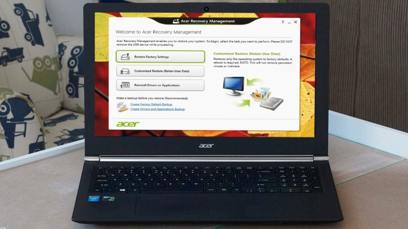 Acer 복구를 위한 Acer 복구 관리