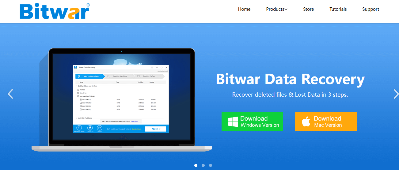 Bitwar 복구 소프트웨어