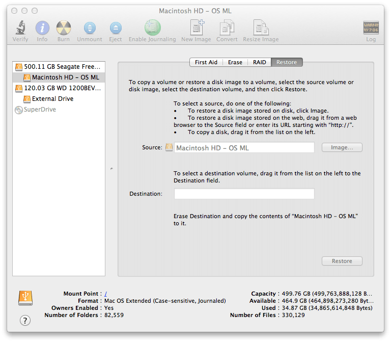 Clone Mac Hard Drive Disk Utility