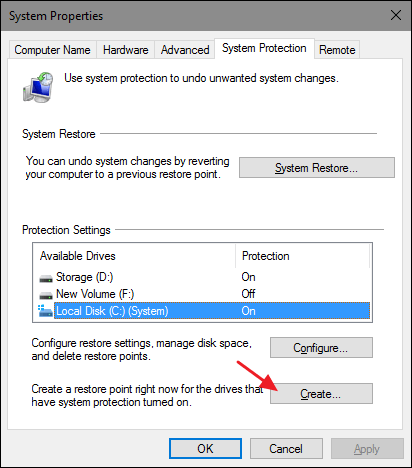 Hur man skapar en återställningspunkt i Windows 7