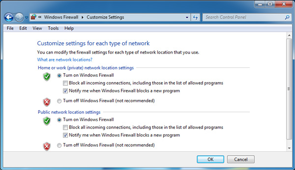 Configurando o Firewall