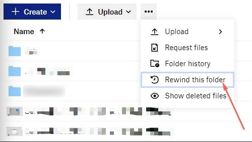 Dropbox Rewind