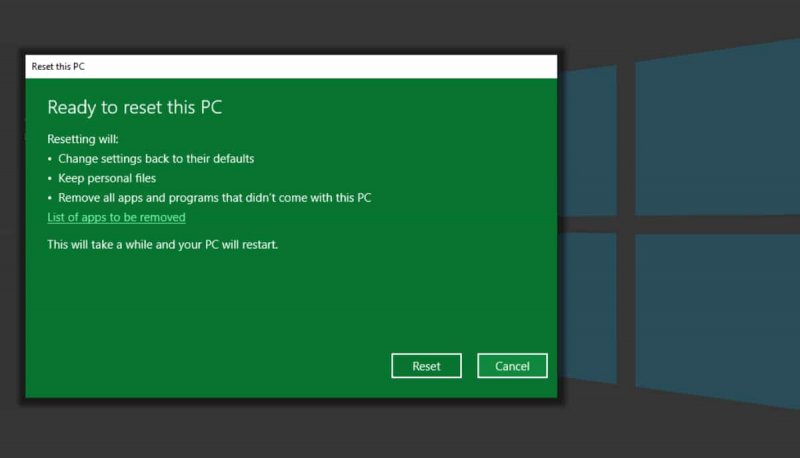 How to Factory Reset Windows 10 without Password Using Installation Media