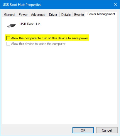 Set Up USB Root Hub To Fix The USB Device Malfunctioned Windows 10