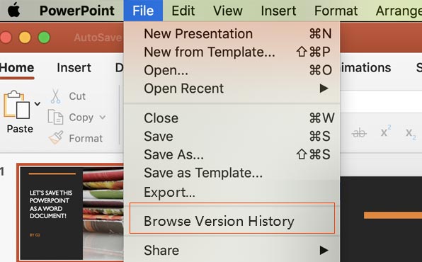 Hur man återställer överskriven fil i Mac med hjälp av tidigare versioner