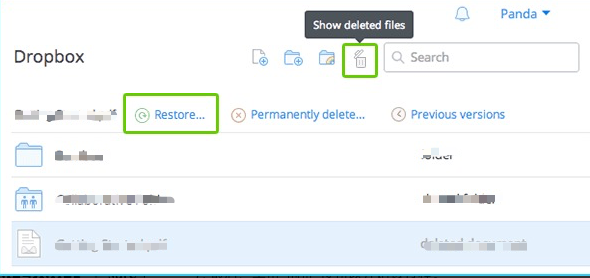 Recover From Dropbox Deleted Files