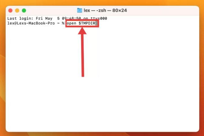 Check Temporary Files Mac