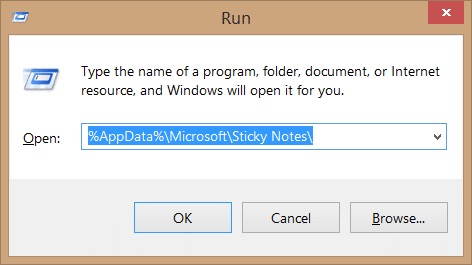 Återställ Sticky Notes Windows 10